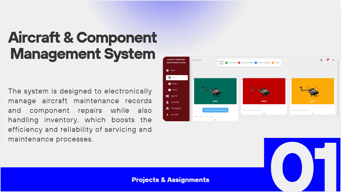Aircraft and Component Management System